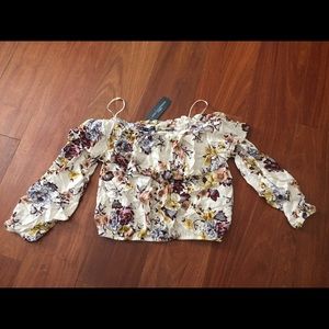 Off the shoulder floral top